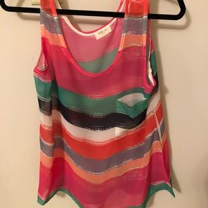 Millibon sheer tank with pocket